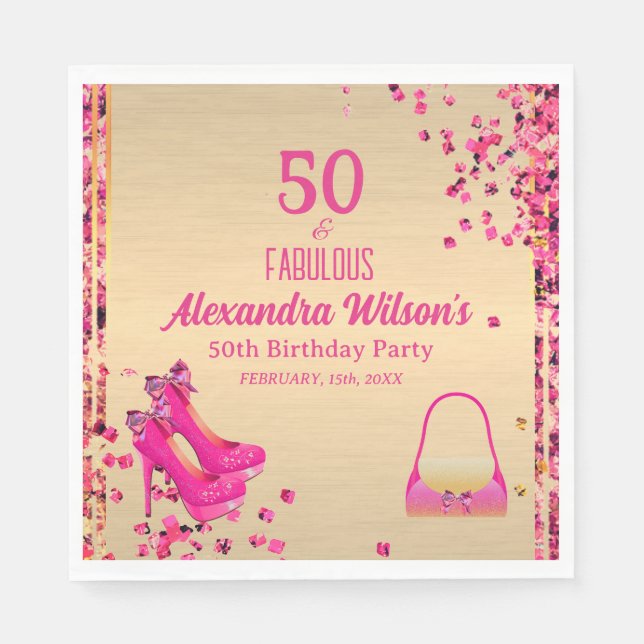 Guardanapo De Papel Quic 50& Alcanços Altos Fabulosos Dourados Brilhan (Frente)