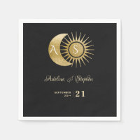 Quic Celestial Negro Sol Dourado Monograma
