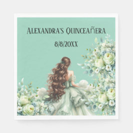 Guardanapo De Papel Quinceañera, comemoração de 15