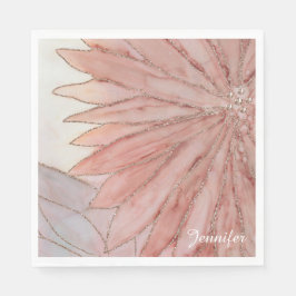 Guardanapo De Papel Quinceanera Elegante Festa de aniversário rosa