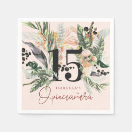Guardanapo De Papel Quinceañera | Vegetação & Selva de Terracota
