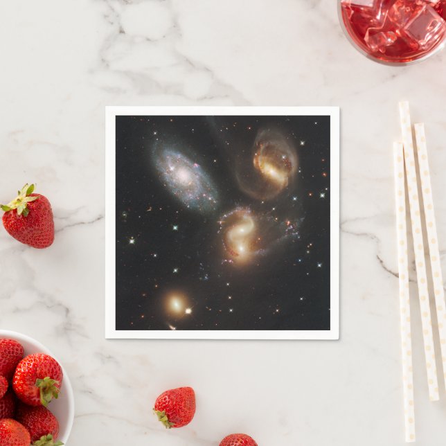 Guardanapo De Papel Quinteto de Stephan: Uma Galáxia Galáctica Naufrag (Insitu)