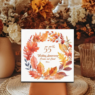 Guardanapo De Papel Quinto aniversário de casamento Queda Floral