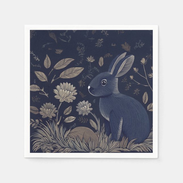 Guardanapo De Papel Rabbit Whimsical (Frente)