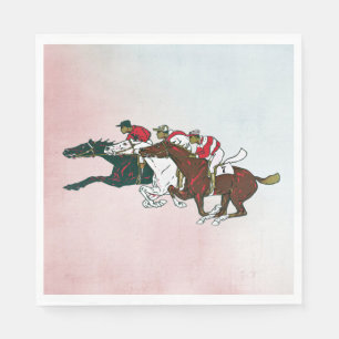 Guardanapo De Papel Raça Cavalos Papel Napkin