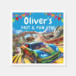 Guardanapo De Papel Race Cars Aniversário