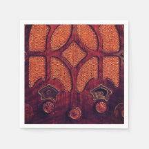 Rádio antigo de madeira elegante art déco catedral