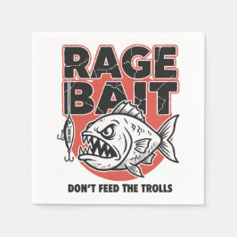 Guardanapo De Papel Rage Bait, Don’t Feed The Trolls