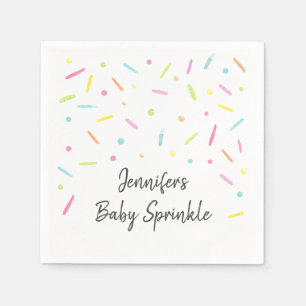 Guardanapo De Papel Rainbow Baby Sprinkle