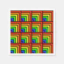 Rainbow Bloqueia Napkins
