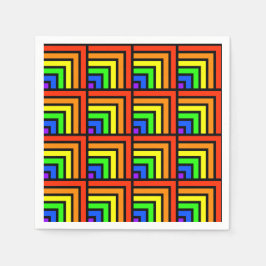 Guardanapo De Papel Rainbow Bloqueia Napkins
