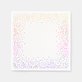 Guardanapo De Papel Rainbow Confetti Paper Napkins