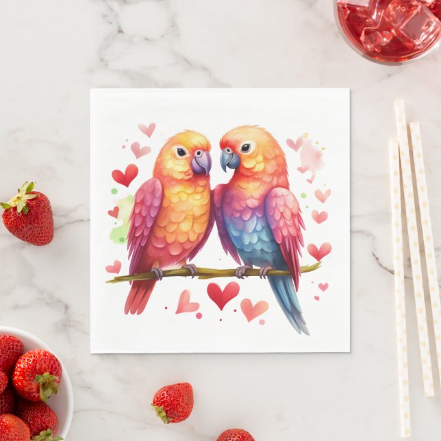 Guardanapo De Papel Rainbow Lovebird (Insitu)