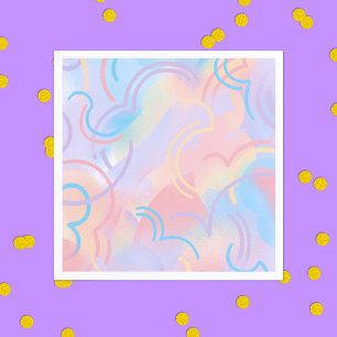 Guardanapo De Papel Rainbow Sparkles