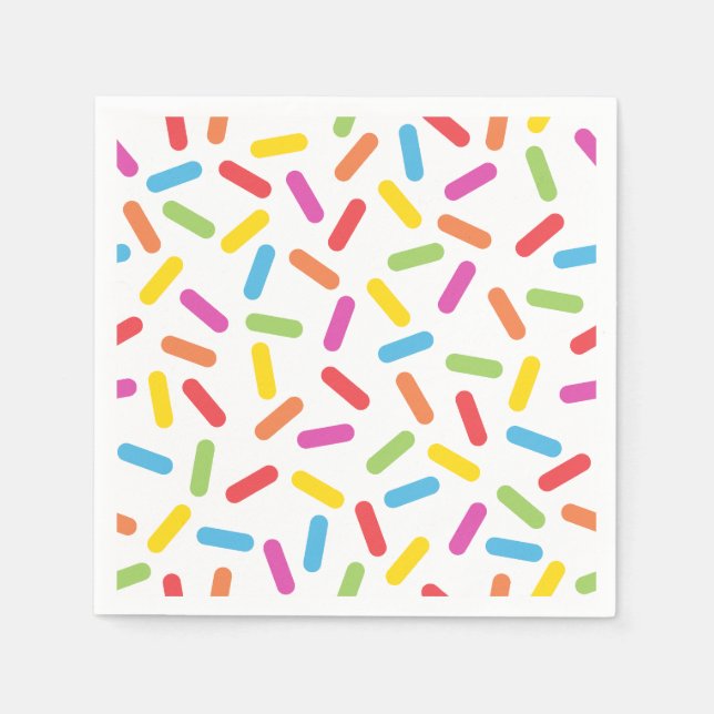 Guardanapo De Papel Rainbow Sprinkles (Frente)