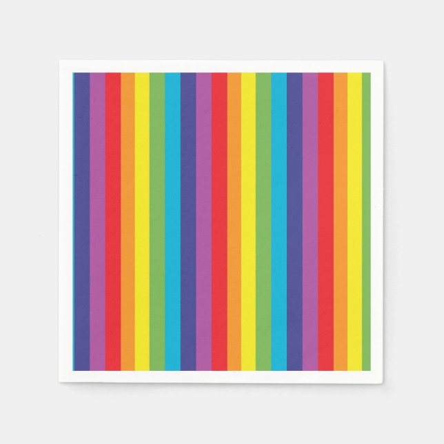 Guardanapo De Papel Rainbow Strikins Napkins (Frente)