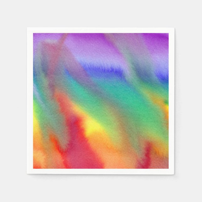 Guardanapo De Papel Rainbow Swirl Napkins (Frente)