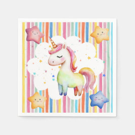 Guardanapo De Papel Rainbow Unicorn