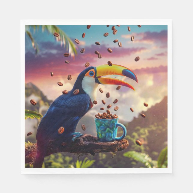 GUARDANAPO DE PAPEL RAINFOREST TOUCAN (Frente)