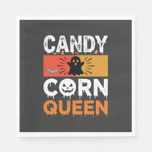 Guardanapo De Papel Rainha do Candy Corn Halloween SVG Design