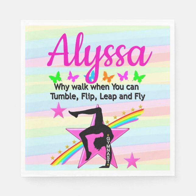 GUARDANAPO DE PAPEL RAINHA GINÁSTICA DE TUMBLIA (Frente)