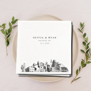 Guardanapo De Papel Raleigh Wedktail Napkin