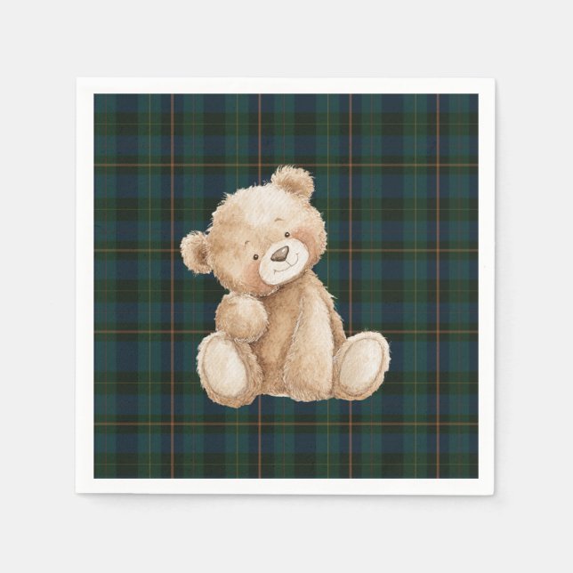 Guardanapo De Papel Ralph Lauren Inspired Baby Shower Napkins (Frente)