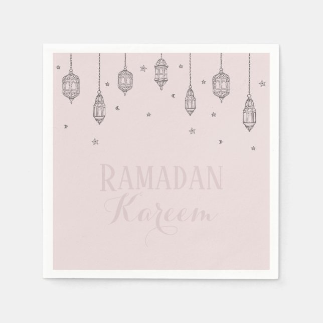 Guardanapo De Papel Ramadan Kareem tema Napkin para comemoração (Frente)