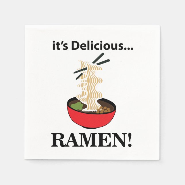 Guardanapo De Papel Ramen, é um delicioso partido Ramen (Frente)