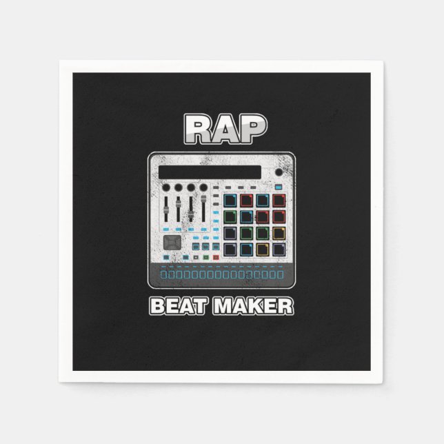 Guardanapo De Papel Rap Beat Maker Pop Music Vocal Performer Hip Hop R (Frente)