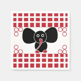 Guardanapo De Papel Rapariga Elephant Birthday