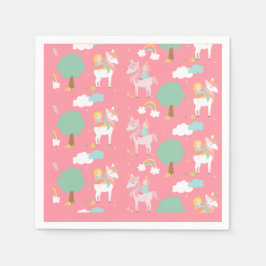 Guardanapo De Papel Rapariga No Cavalo