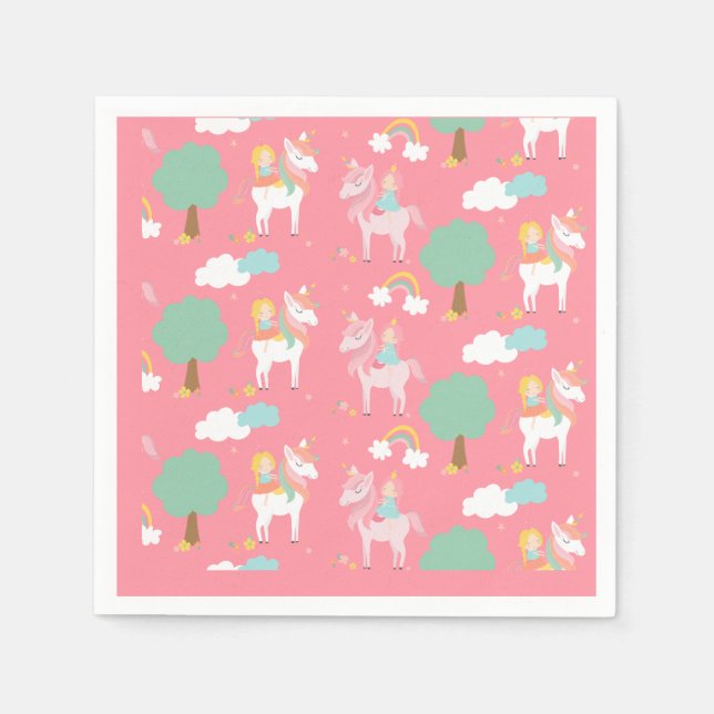 Guardanapo De Papel Rapariga No Cavalo (Frente)