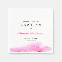 Rapariga Rosa Ink Christening Baptism Dourado Cros