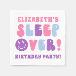 Guardanapo De Papel Raparigas Retro Dormem Por Festa