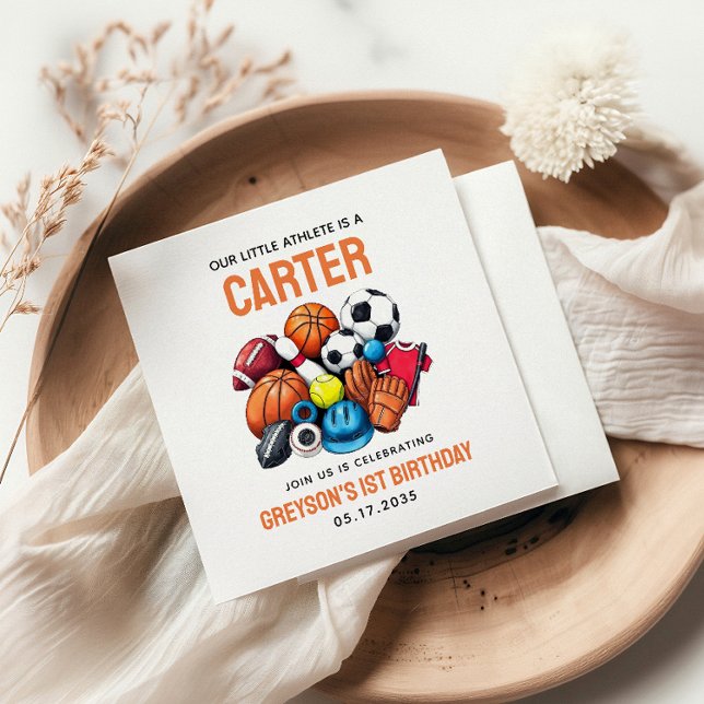 Guardanapo De Papel Rapazes Modernos - Bolas Desportivas - Todos prime (Criador carregado)