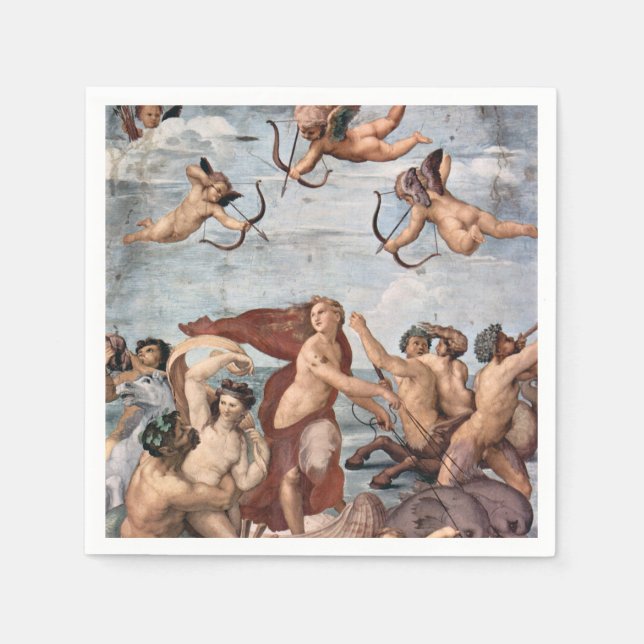 Guardanapo De Papel RAPHAEL - Triunfo de Galatea 1512 (Frente)