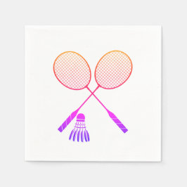Guardanapo De Papel Raquetes de Badminton Peteca Ombre 