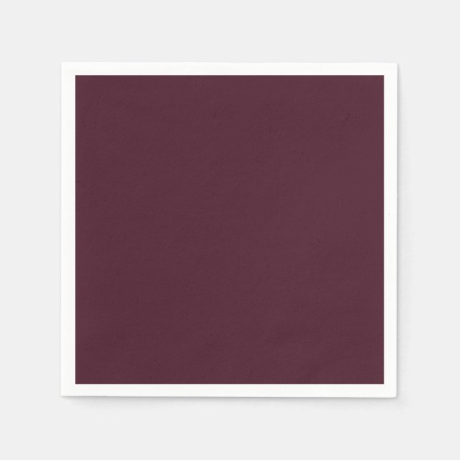 Guardanapo De Papel Raspberry Burgundy, Solid Burgundy (Frente)