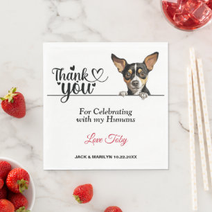 Guardanapo De Papel Rat Terrier Paper Napkin