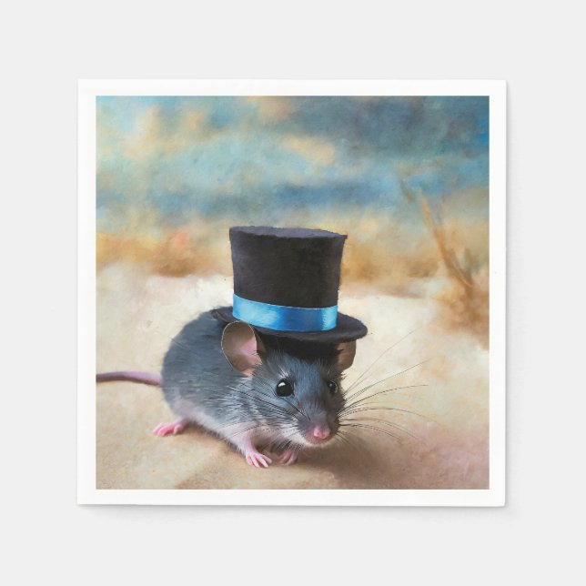 Guardanapo De Papel Rato de Campo (Frente)
