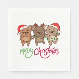 Guardanapo De Papel Rato, Natal, Inverno, Animais, Rato