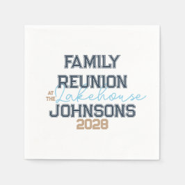 Guardanapo De Papel Reagrupamento familiar do Lago House