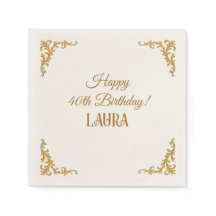 Real de aniversário personalizado Dourado