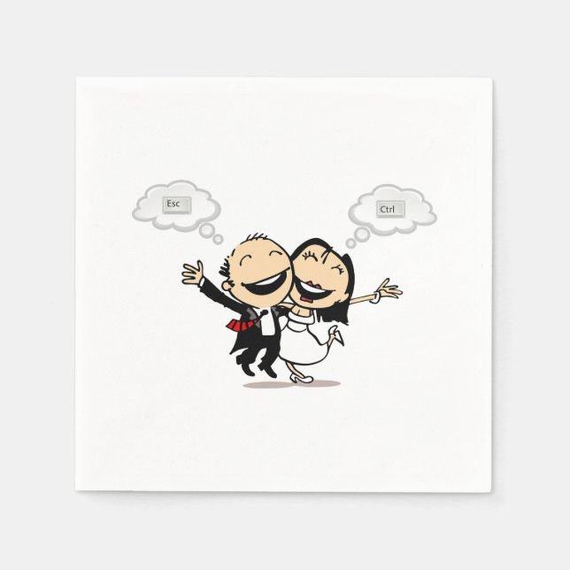 Guardanapo De Papel Recém-casados (Frente)