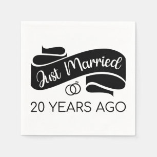 Guardanapo De Papel Recem casados 20 Anos Atrás V