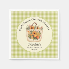 Guardanapo De Papel Recém-saído do Mercado de Agricultores Casamento 