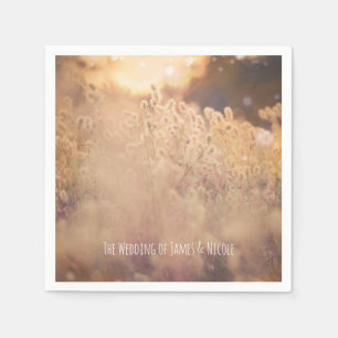 Guardanapo De Papel Recepção de Casamento de Campo Russo Flor