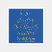 Recepção de casamento de Script Personalizado Azul