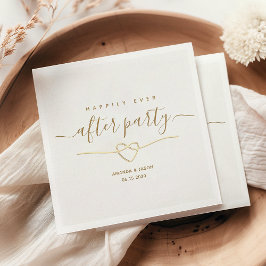 Guardanapo De Papel Recepção de Casamento Feliz para Sempre